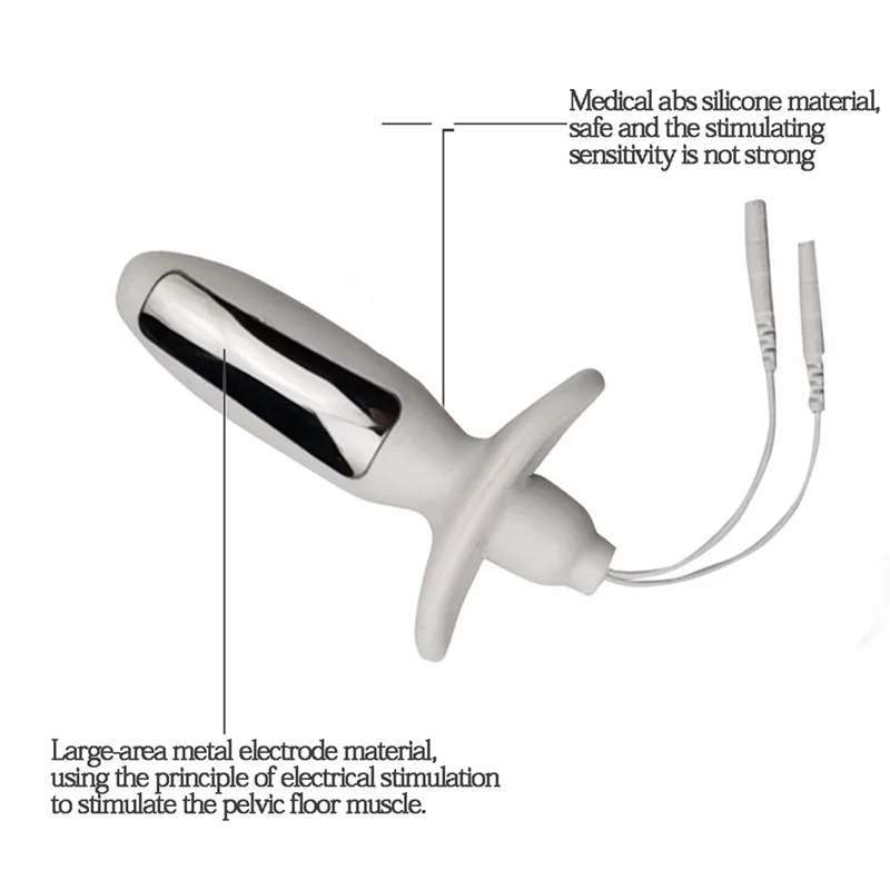 

AA20-5X Vaginal Probe Electrodes For Pelvic Floor Exerciser Incontinence Use With TENS/EMS Machines Therapy Kegel Exerciser