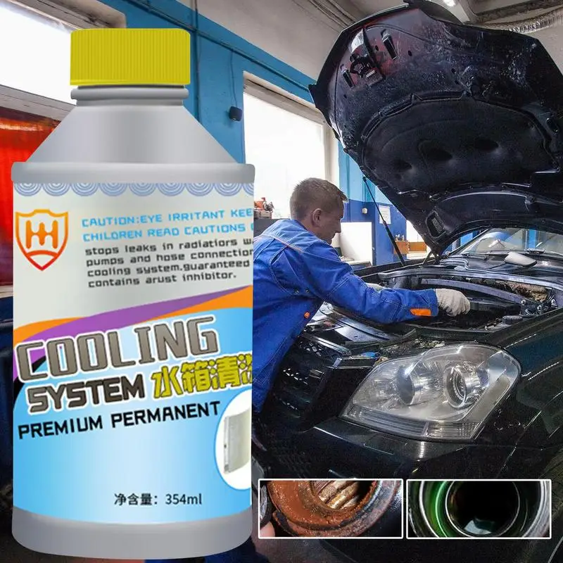 Car Water Tank Cleaning Agent Multipurpose Automotive Water Tank Cleaning Agent 354ml Mild Cleaning Liquid Water Tank Piping