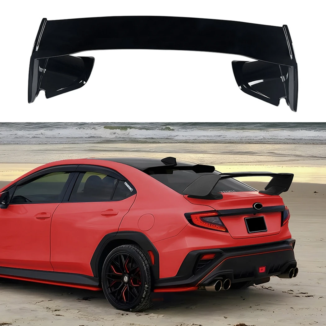 

For Subaru WRX STI VB 2022+ Glossy black Rear Spoiler Trunk Wing