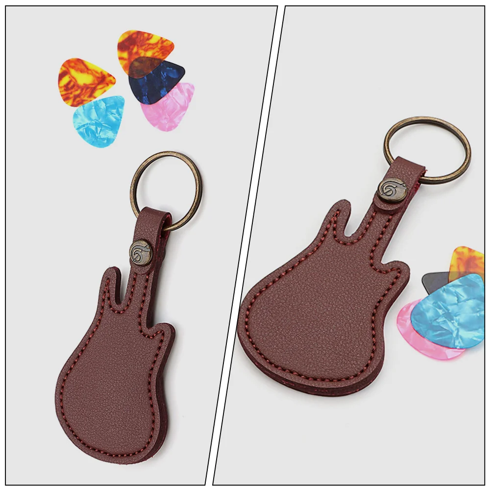 

1Set Guitar Pick Holder Solid Durable Carry Bag Keychain Guitar Picks Storage Case Picks Holder Unique Keychain