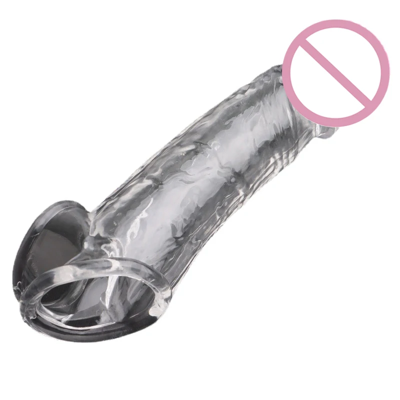 Manga de estimulación Granular para agrandar el pene, anillos de extensión de pene, retraso de la eyaculación, Bdsm, juguete erótico en pareja, productos para adultos