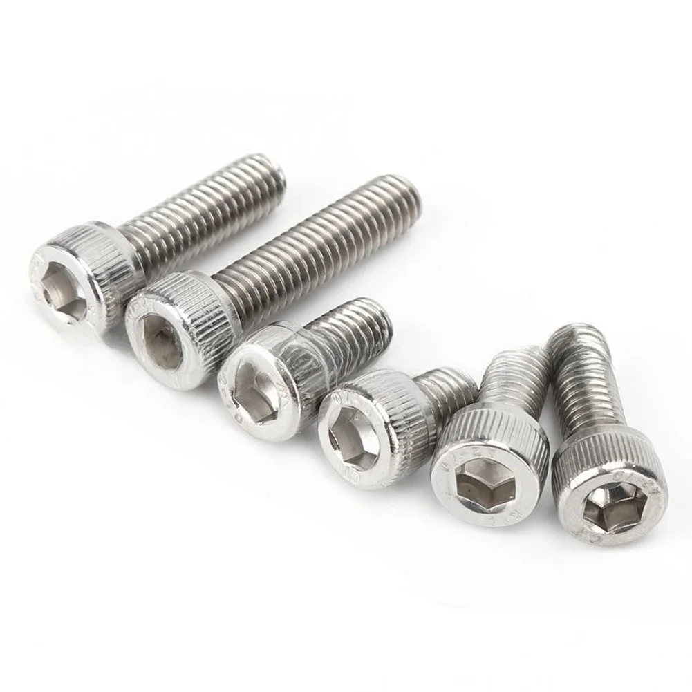 Stainless Steel For m6 Socket Head Cap Screws with Nuts 80pc Kit Suitable for Structural Mechanical and Panel Mounting Tasks