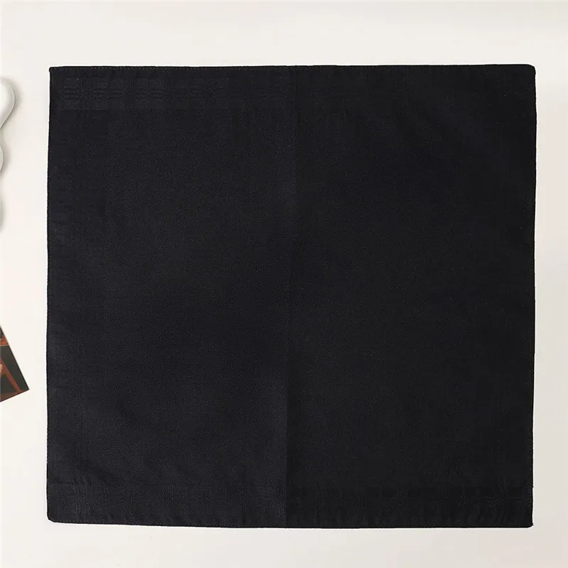 6 Stück 43 x 43 cm quadratisch, 100 % Baumwolle, dunkle Farbe, gestreift, kariert, für Herren, Taschentuch, Hochzeit, Party, Geschenk, Business-Taschentücher – Detail 6
