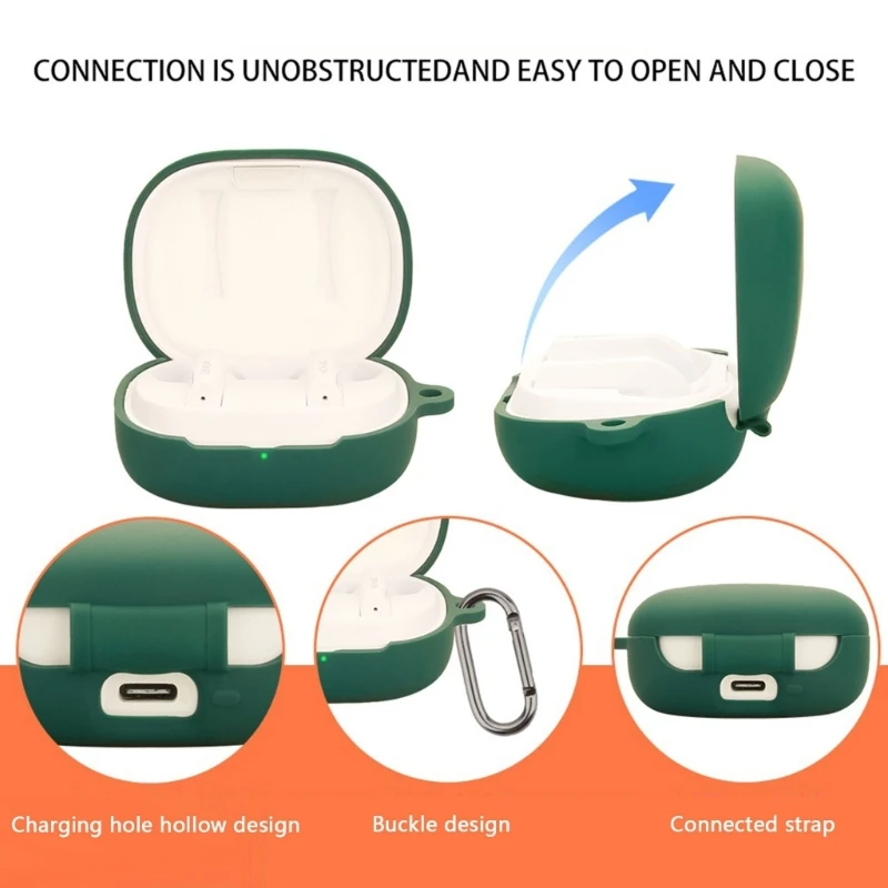 أذن خدش الخدش الغلاف المقاوم للصدمة لفة الجلد AH-C840NCW حاوية مقاومة الغبار غسل الأكمام القابلة للغسل يعزز قبضة .066A