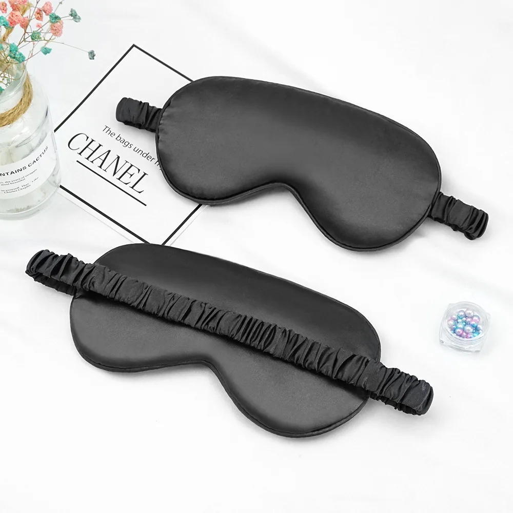 

Imitated Silk Eye Patch Shading Sleep Eye Mask Eyepatch Travel Relax Cover Eyeshade Health Sleeping Shield Eye Care Tools