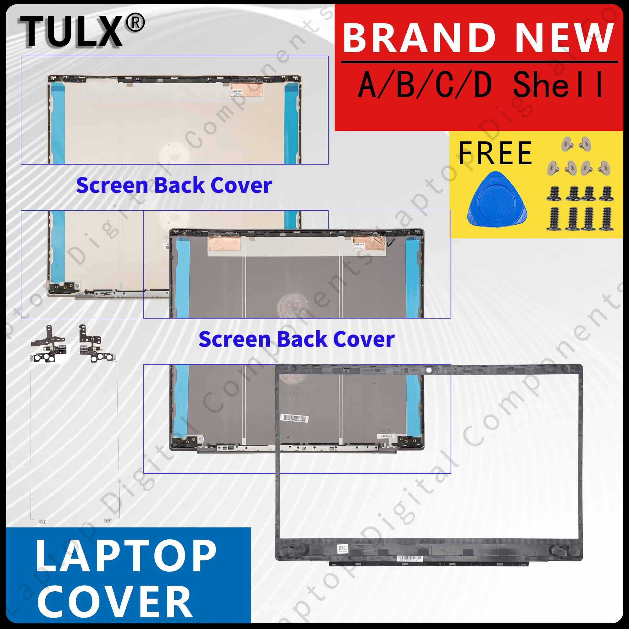 

Back Case For Pavilion 15-CS 15-CW TPN-Q208 Q210 Metal LCD Back Cover Front Bezel Hinges Cover Gray Silver Gold