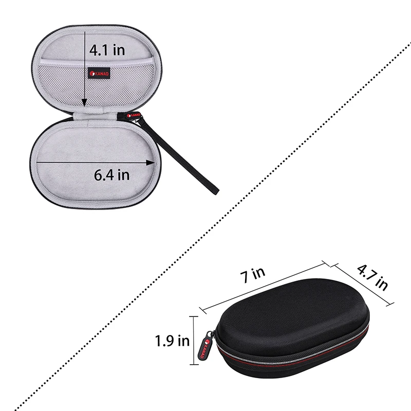 XANAD EVA สำหรับ Beats Flex/Sony MDREX15AP/Sephia SP3060/Powerbeats ประสิทธิภาพสูงหูฟังเอียบัดไร้สายเก็บกระเป๋า