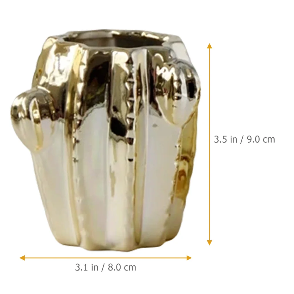 

Modern Cactus Design Ceramic Vase Home Decoration Vase for Dried Flowers Fresh Greenery Table Centerpiece Bookshelf Decorative