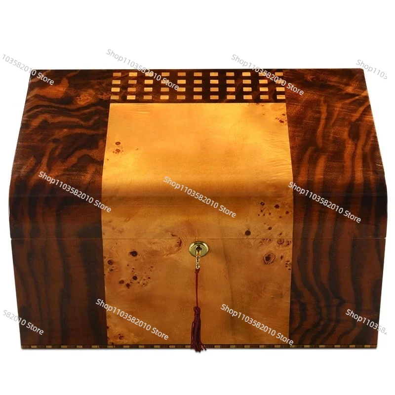 Cigar Box Wooden Cigar Display box humidor for cigars With handle cigar humidifier HH-9002