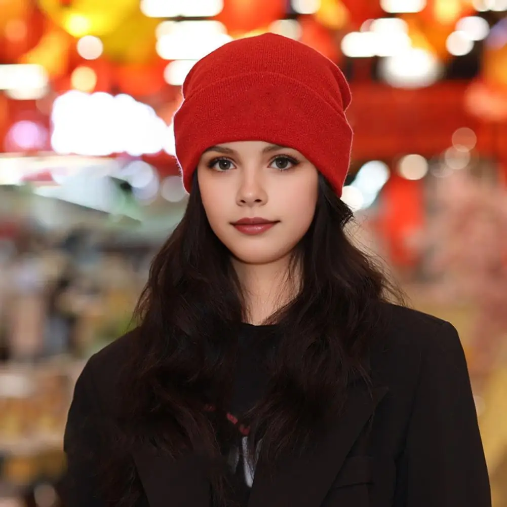 

Brimless Knit Beanies–Unisex Solid Color Winter Hat, Soft Warm Stretchy for Outdoor, Men Women Cold Weather Accessory