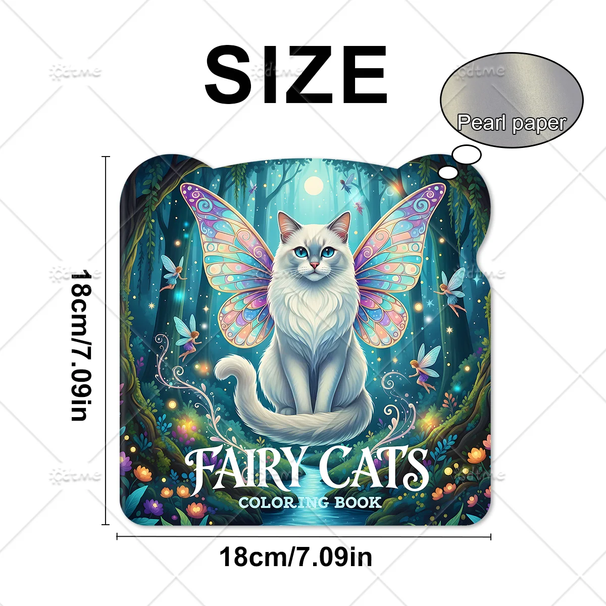 FAIRY CATS Malbuch für Erwachsene: Niedliche, gemütliche Tagesaktivitäten, unregelmäßige Muster zur Entspannung (Cozy Spaces Coloring) – Detail 3