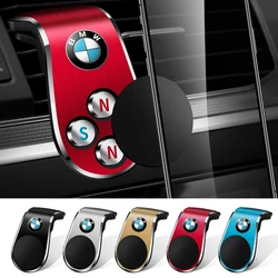 Car Logo Mobile Metal Magnetic Car Phone Holder Accessories For BMW 1 2 3 4 5 6 7 Series GT I4 I3 I8 IX X2 X3 X4 E34 E36 E90 E46