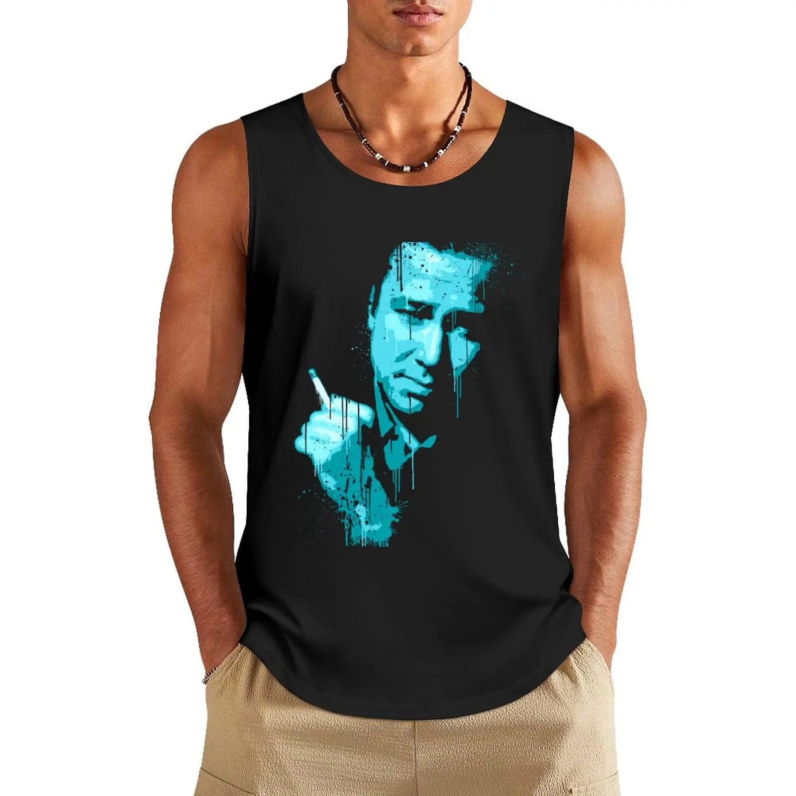 Bill Hicks (blue) Tank Top t-shirt gym man sports suits Sports clothing anime gym