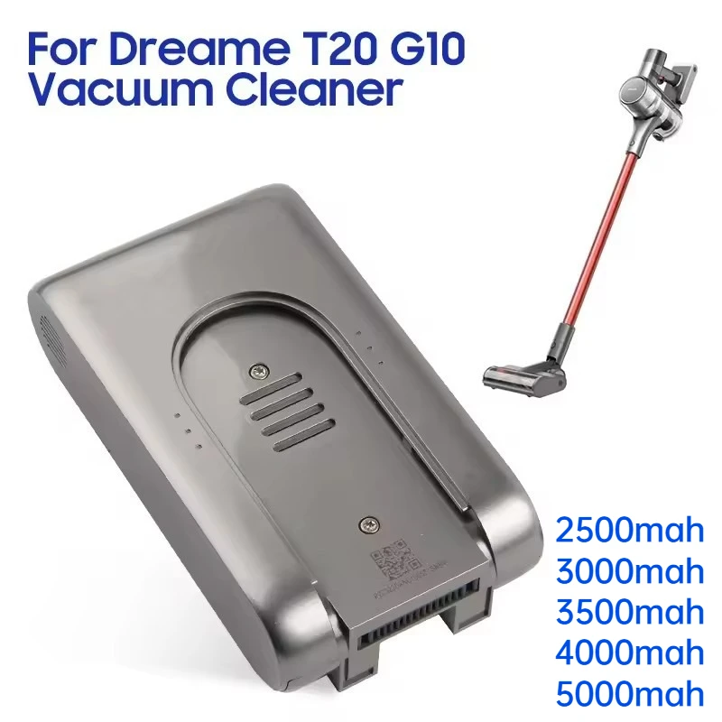 

Для Dreame T20 T10 Сменный аккумулятор 36 В 5000 мАч Литий-ионный аккумулятор большой емкости длительный срок службы для беспроводного пылесоса