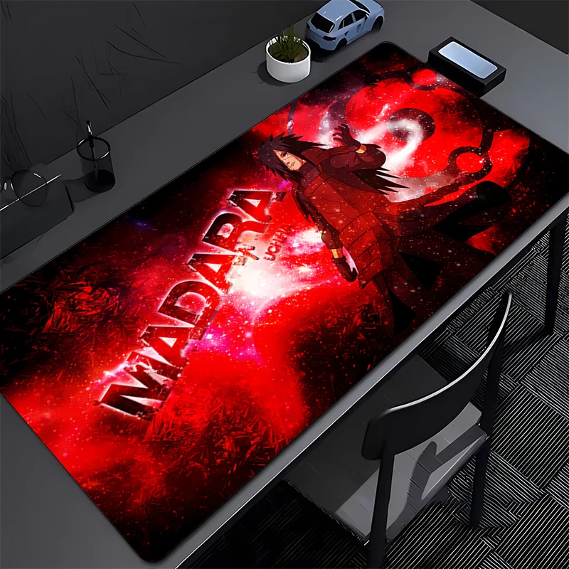 

Коврик для мыши Office Mouse Pad Naruto Madara Uchiha, резиновый, для ПК, игровой, с закрепленными краями, увеличенный, для геймеров