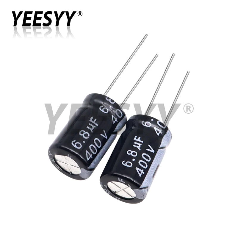 5pcs 400V Aluminum Electrolytic Capacitor 1UF 2.2UF 3.3UF 4.7UF 6.8UF 10UF 15UF 22UF 33UF 47UF 68UF 82UF 100UF 120UF 150UF