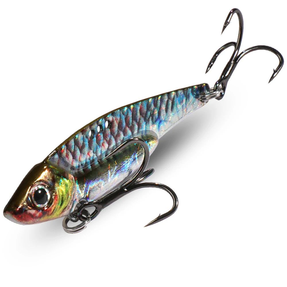 Spinner Löffel Metall Jig Köder 7g 10g 16g 20g VIB Sinking Blade Spinning Drillinge Spinnerbait pesca Hecht Karpfen Meer Angeln Köder