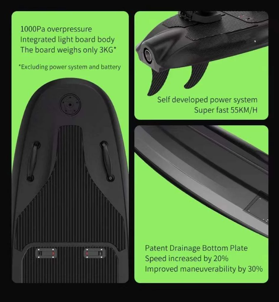 2025 Jetboard Over Pressure EPP  Electric Surfboard Battery Motor Stand-Up Motorized for Surfing Activities