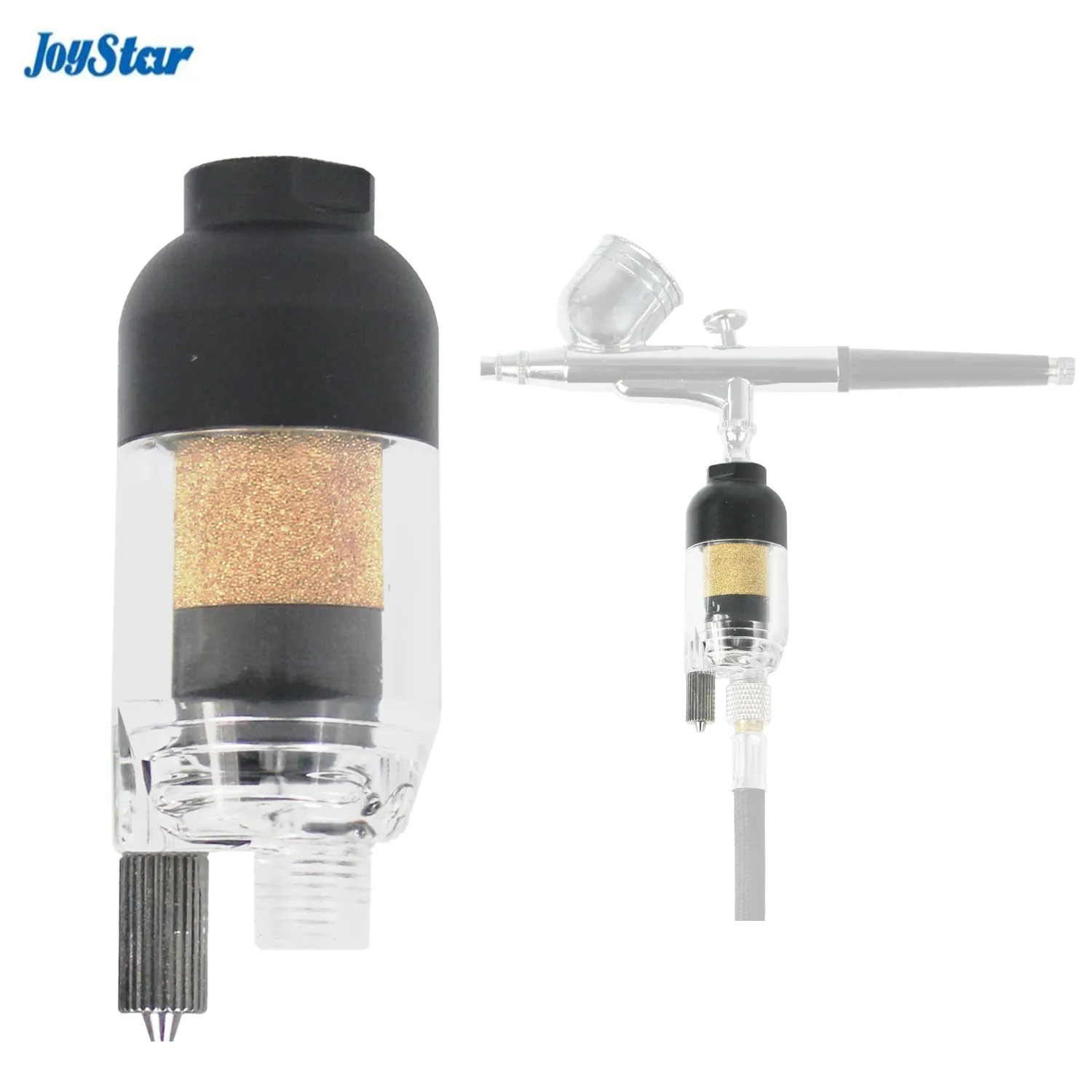 

Joystar Airbrush Filter in-Line Mini Air Filter Water Separator Water-Trap Filter Oil Trap Separator Kit