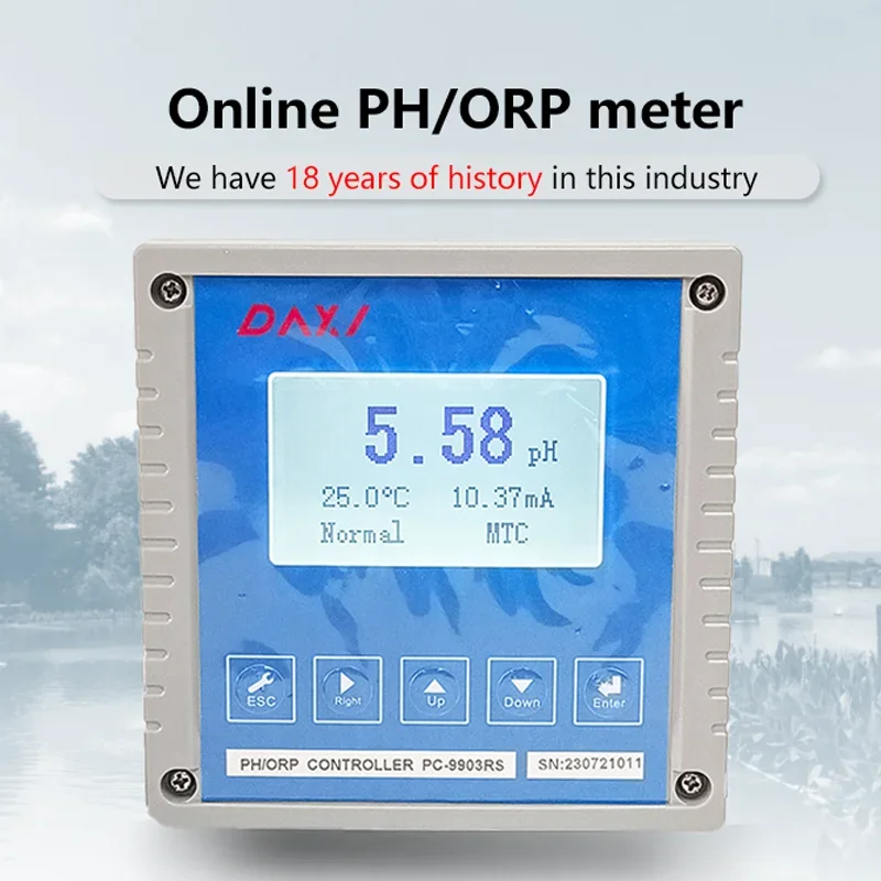 online conductivity ec tds orp ph and temp multiparameter digital water analysis temperature ph test meter for aquarium