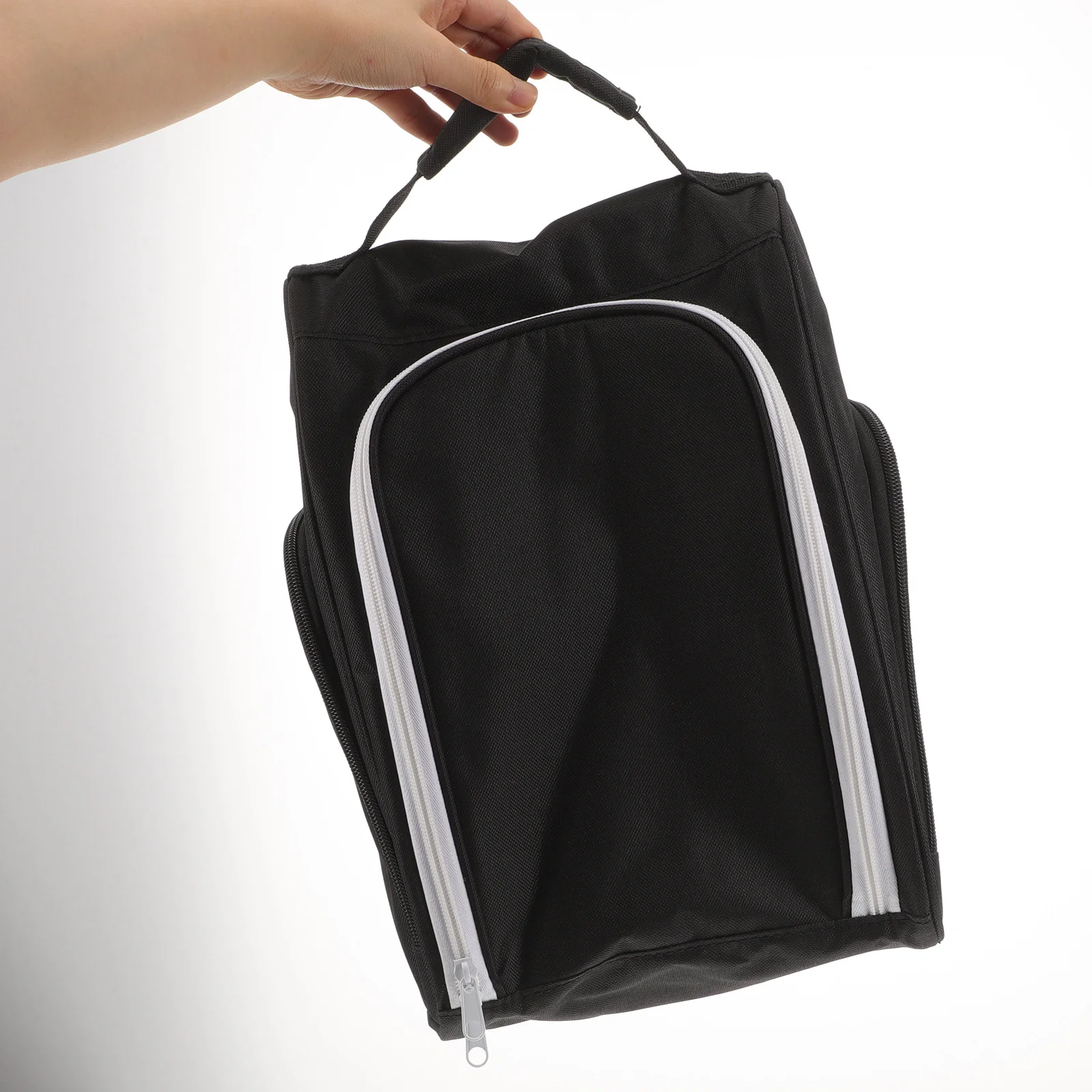 حقيبة أحذية جولف مع سحاب، مادة قماش شديدة التحمل، حامل حذاء رياضي للسفر، تخزين أحذية مدمج للرياضات الخارجية، مريحة #6