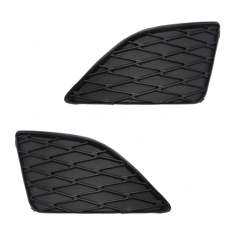 Front Bumper Insert Fog Lamp Hole Grille Covers For 09-10 Corolla Out Fog Lamps