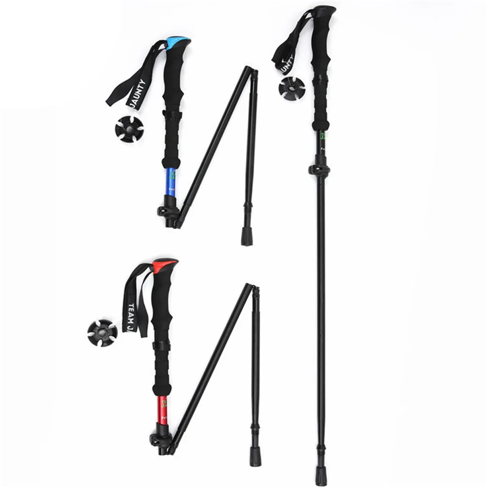 

Высокопрочные 4-секционные складные треккинговые палки, компактные телескопические палки для походов с рукояткой из EVA и сумкой для хранения, для активного отдыха NA193S