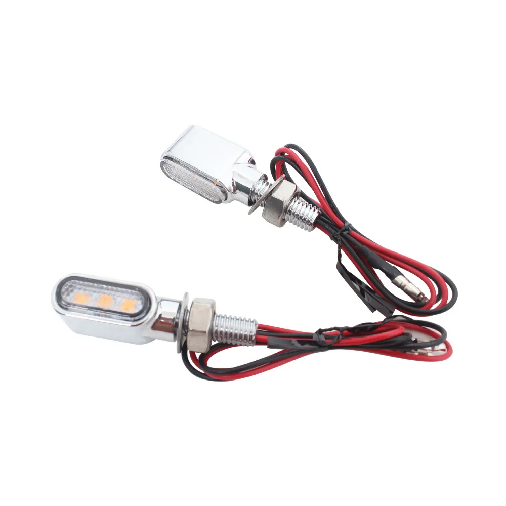 

3 светодиодные указатели поворота мотоцикла, индикаторы Clignotant, универсальные для большинства мотоциклов, уличных велосипедов для Harley Honda и т. д.