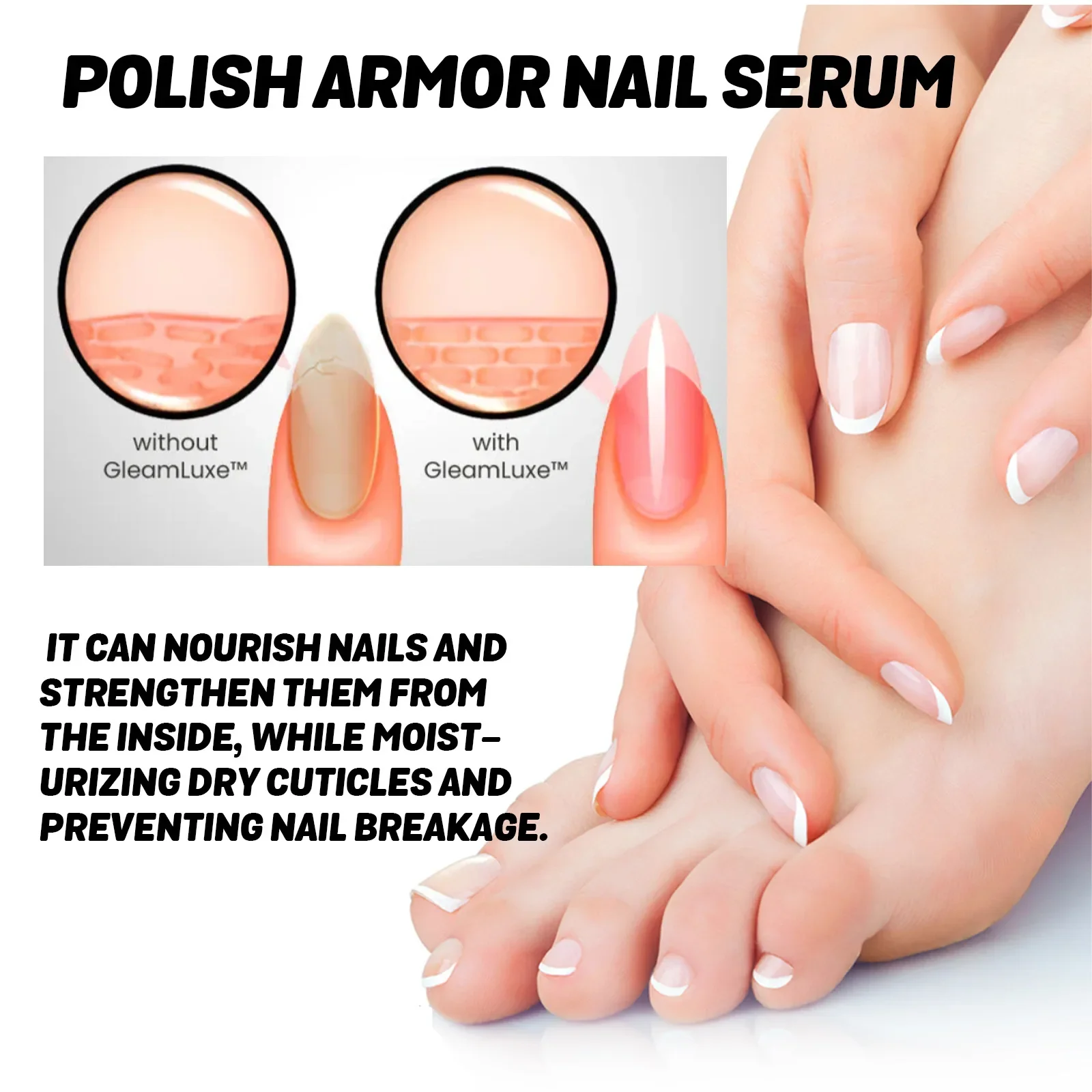 для ногтей Nail Treatments Epairing Hand and Foot Nails Decay, Soft Nail Care, Bright Nails Care, Nourishing Nail Fluid