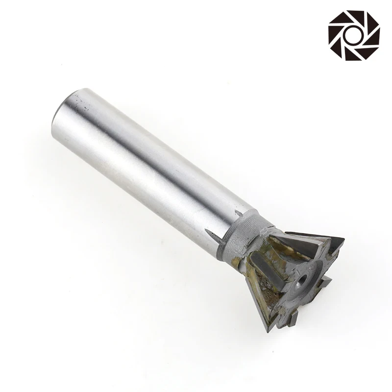 Insert straight shank dovetail groove milling cutter YG8 bit 16-60mmx45 degree / 60 degree welded tungsten steel dovetail cutter