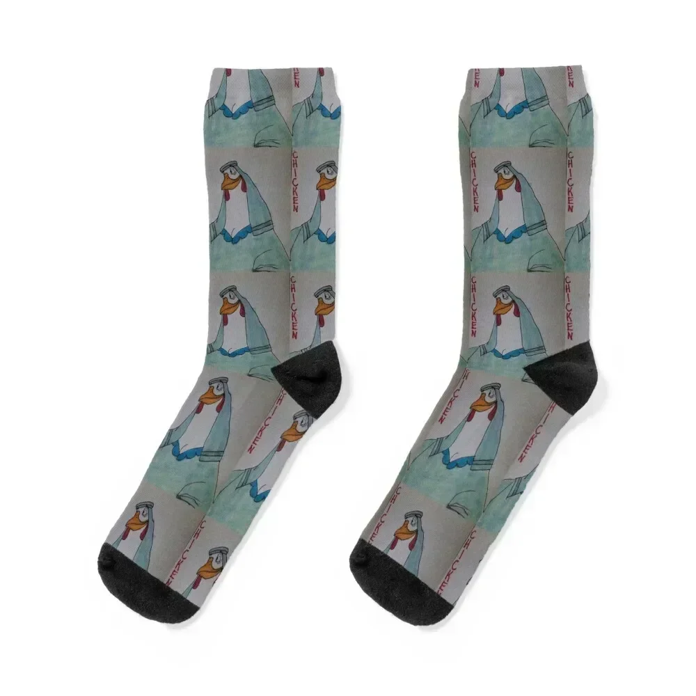 

Lady Kluck Socks floor floral christmass gift Antiskid soccer Woman Socks Men's