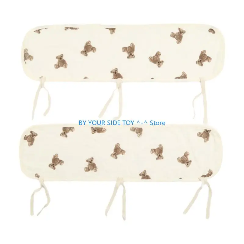 4 шт. утолщенные ограждения для стандартных кроваток, обернутая крышка для направляющих, защита для прорезывания зубов, защита