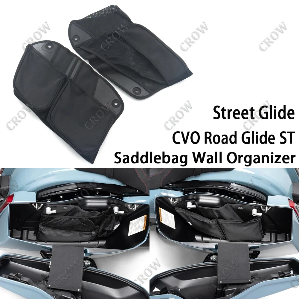 

Trunk Lid Fitted Lining With Organizer Storage Bag Pocket Saddlebag For Harley 2024 TOURING CVO 121 Street Road Glide ST FLHXSE