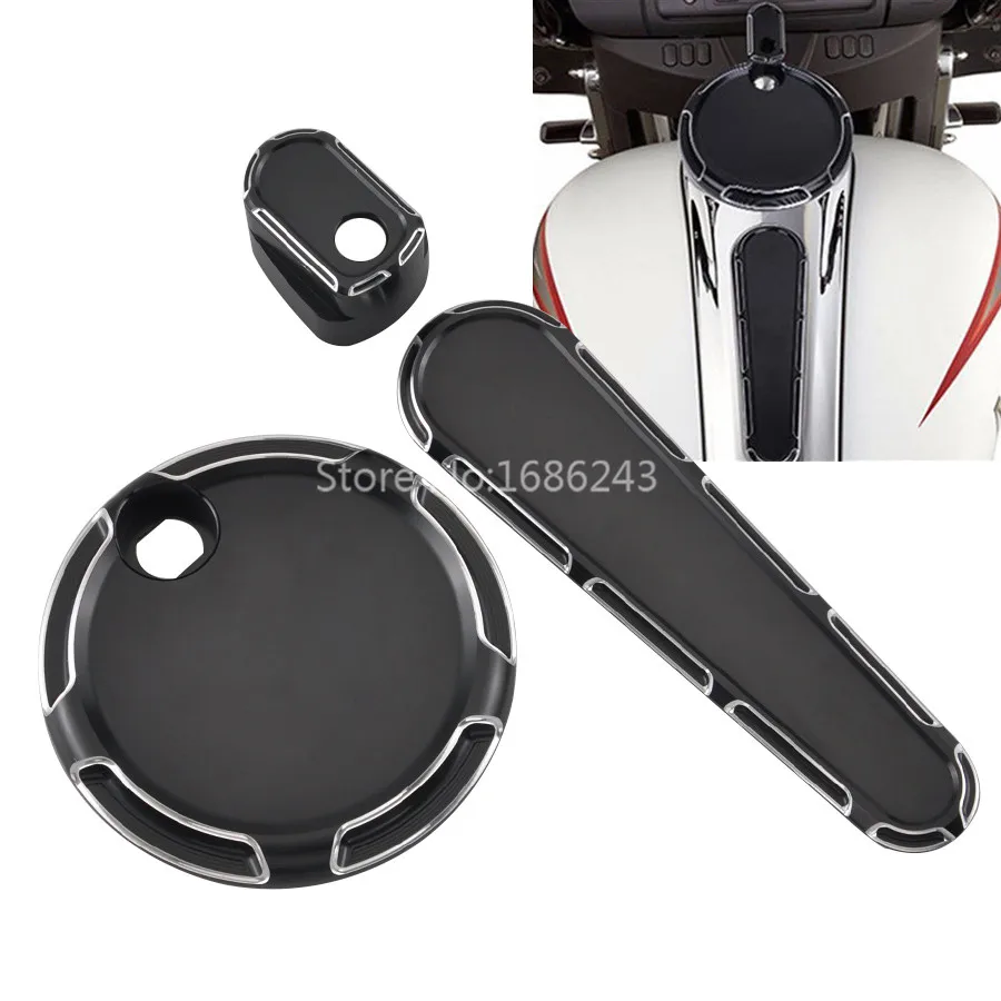 

Motorcycle Refitting Ignition Switch Cover Key Cover Switch Lock Cover For Harley Touring Electra Street Glide Dash Track Insert
