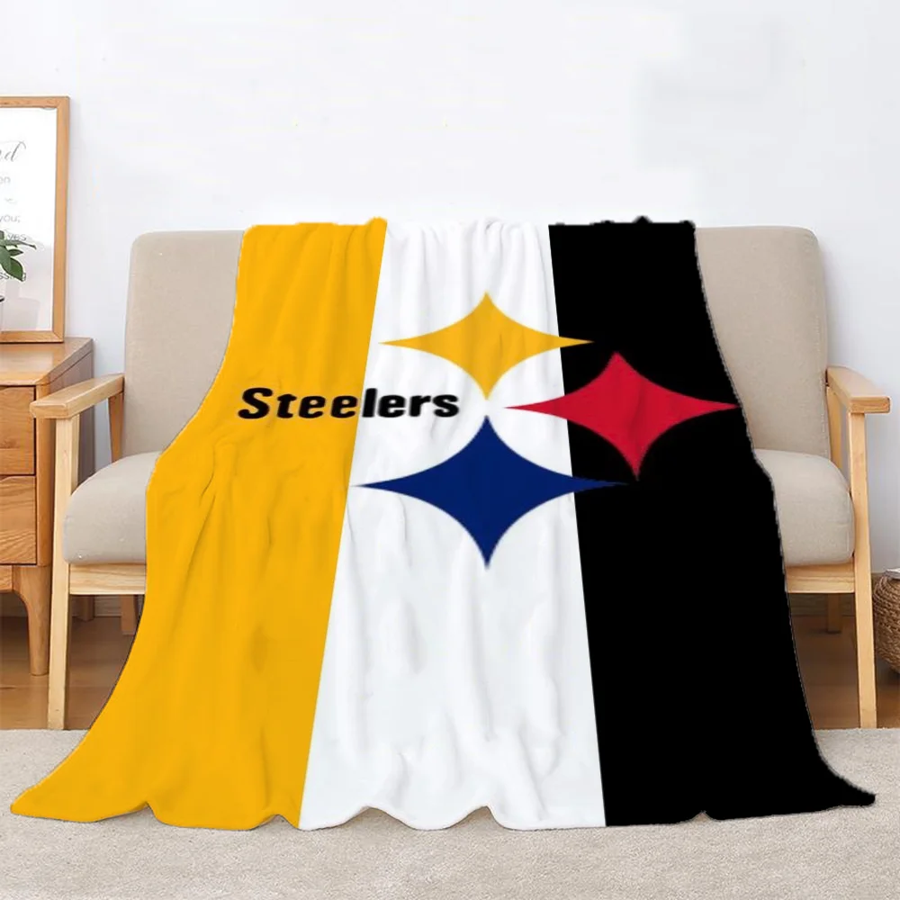 P-Pittsburgh S-Steelers Wedding Blanket King Size Home and Decoration Fluffy Plaid Hairy Blankets for Bed Blanket 150cm X 200cm