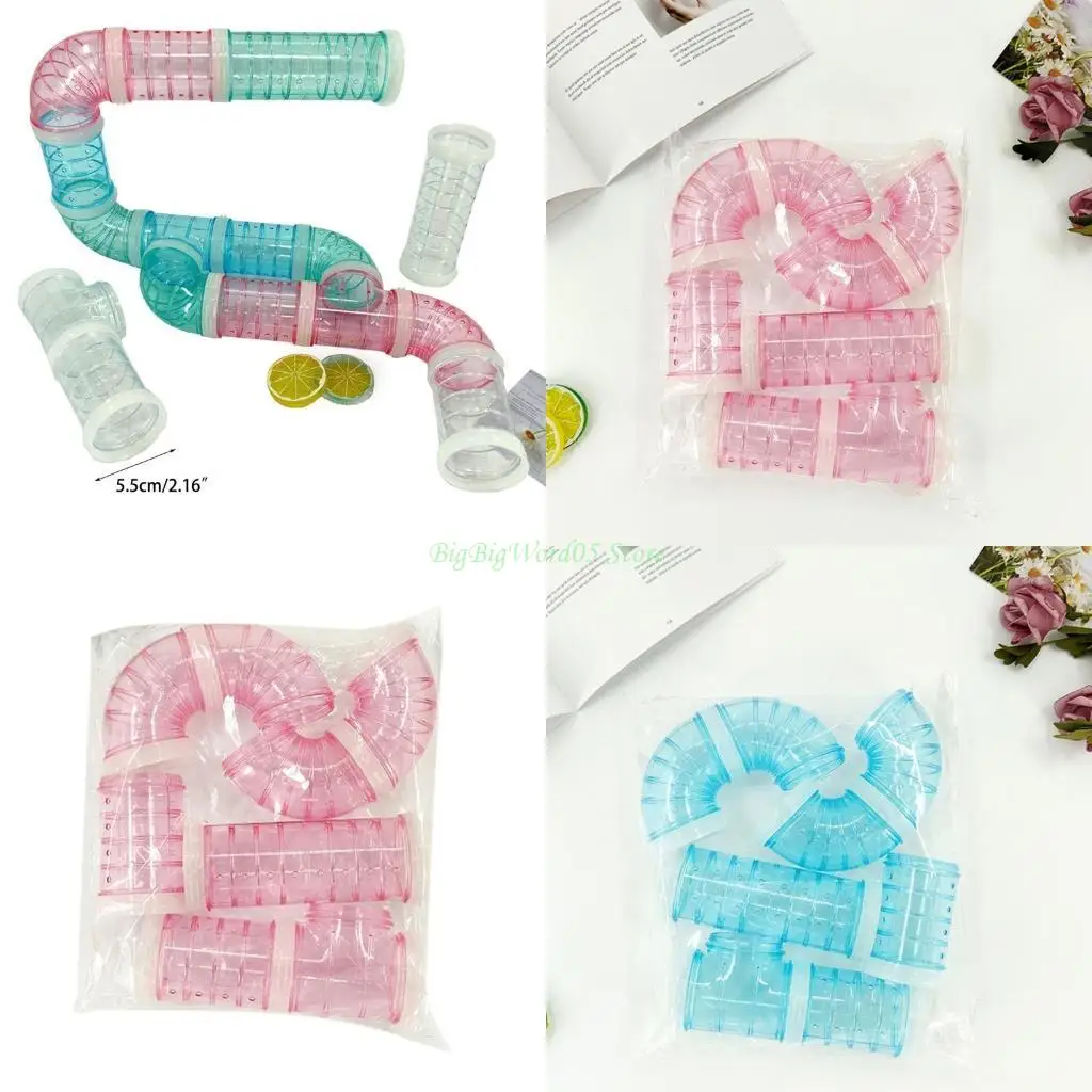 

24TE хомяки забавные туннели морские свинки набор пластиковых трубок DIY соединение 8 шт. трубок