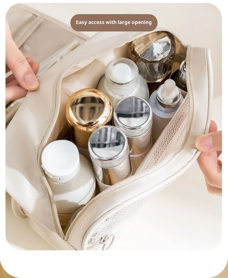Tragbare Haken-Toilettentasche Multifunktionale Reise-Wasserdichte Verschleißfeste Mehrschichtige Aufbewahrung Große Kapazität Kosmetiktasche – Detail 7
