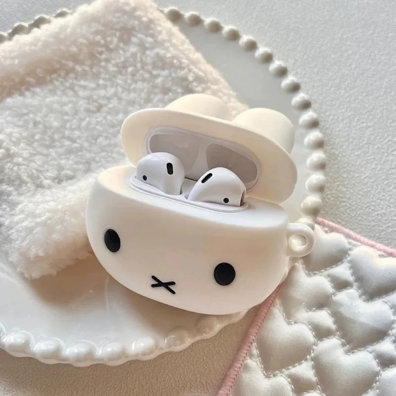 Miffy Rabbit Protective Airpods4 Cute Case Apple 1/2 Generation Wireless Bluetooth Ear Case Pro3 Generation Silicone Soft Gift