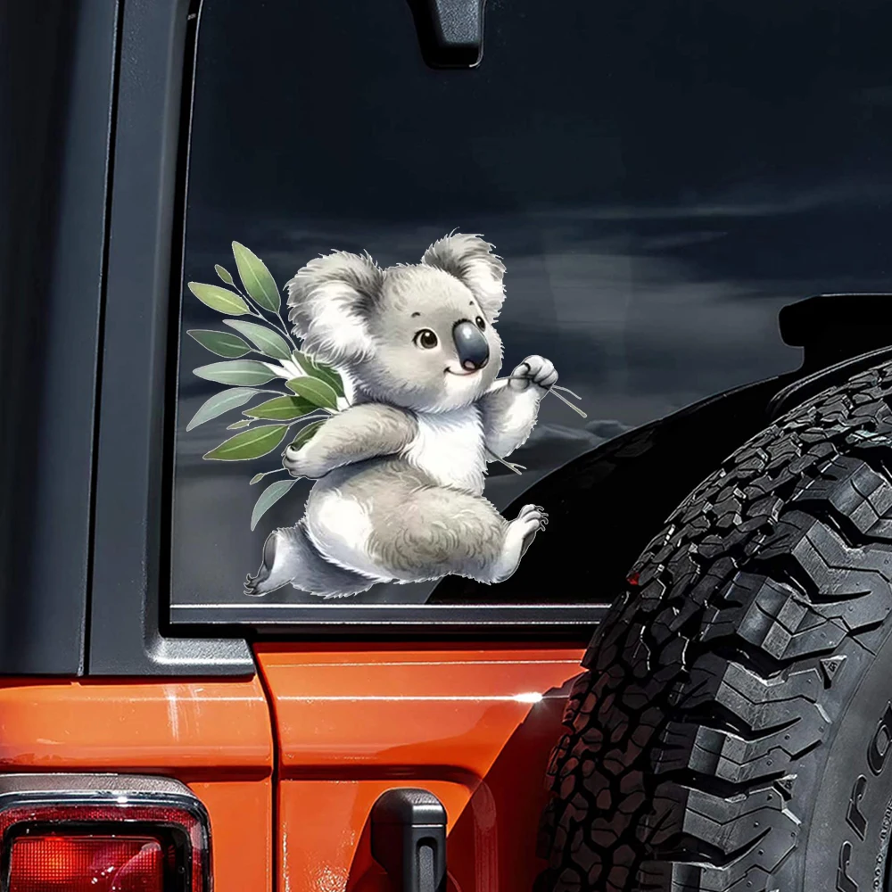 

Cute Koala Decal, Waterproof Car Sticker, Exterior Decorative Accessories, Used for Motorcycle, Laptop, Window and More