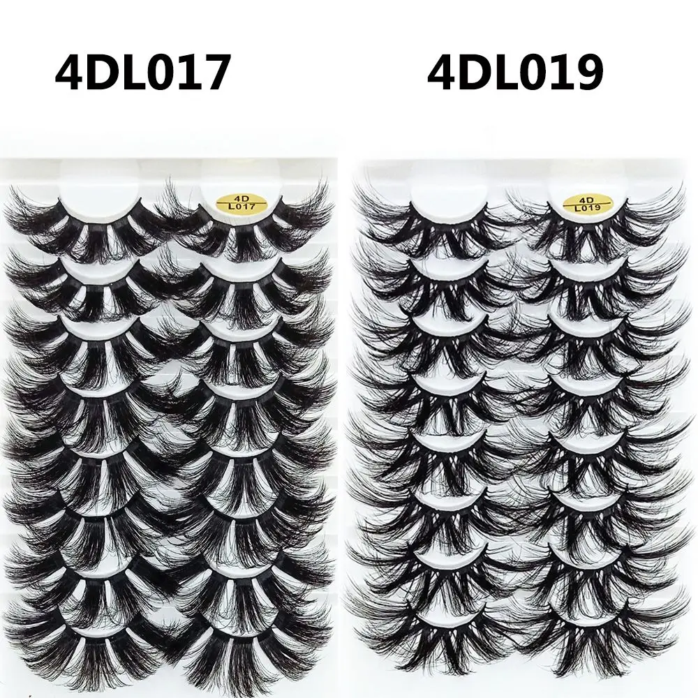 SKONHED 8 Pairs Beauty Handmade Wispy Fluffy 25mm Lashes Eyelash Extension 4D Mink Hair False Eyelashes - view 6