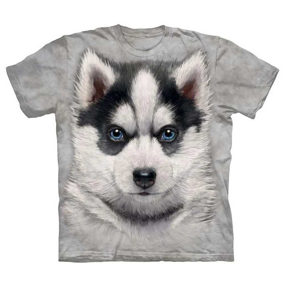 2025 Animal perro 3d impreso niños niñas camisetas casuales camiseta divertida niños regalo de cumpleaños camisetas ropa de bebé