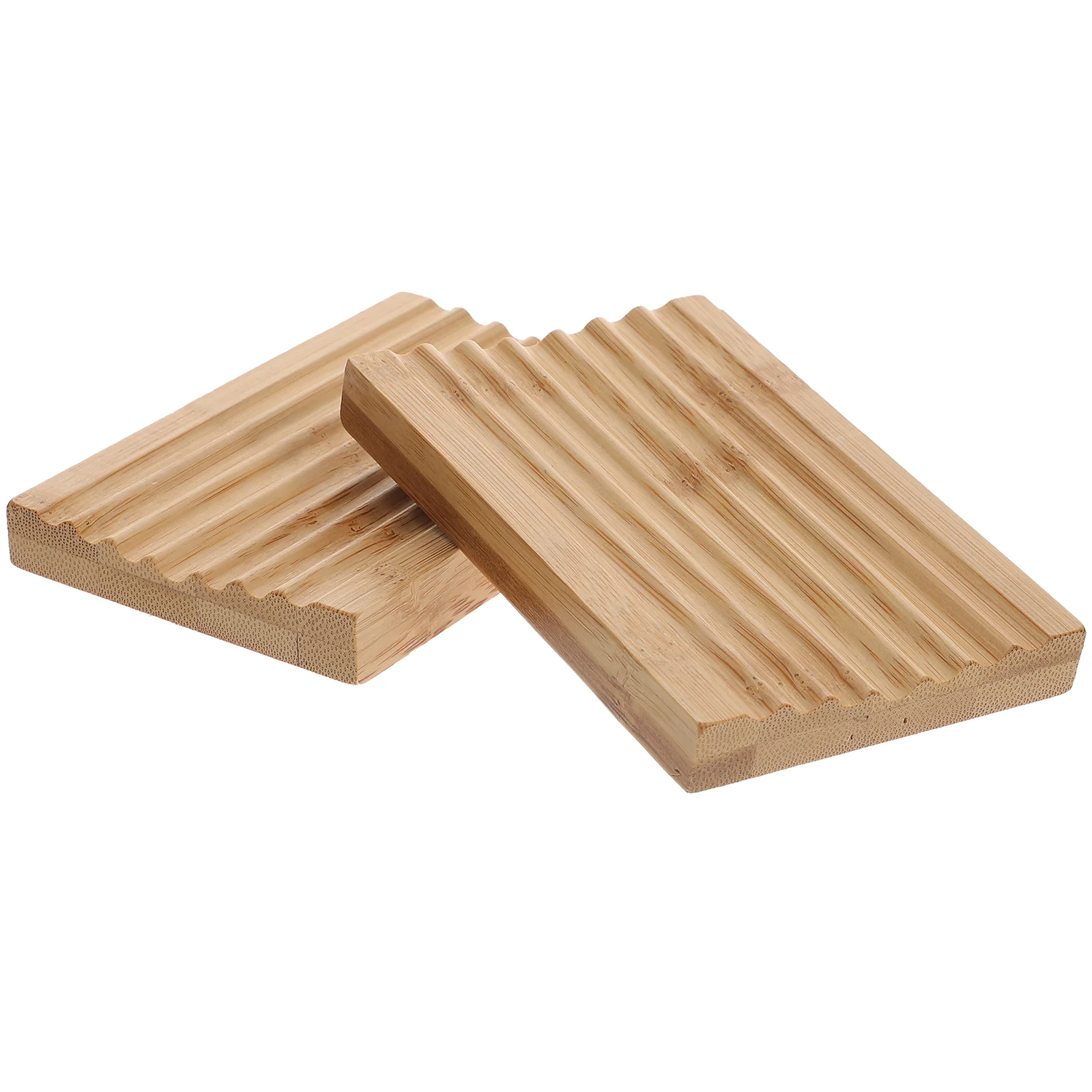 

2pcs Soap Dish Holder Bamboo Soap Storage Holder Bathroom Draining Soap Tray soap holders bamboo soap holder