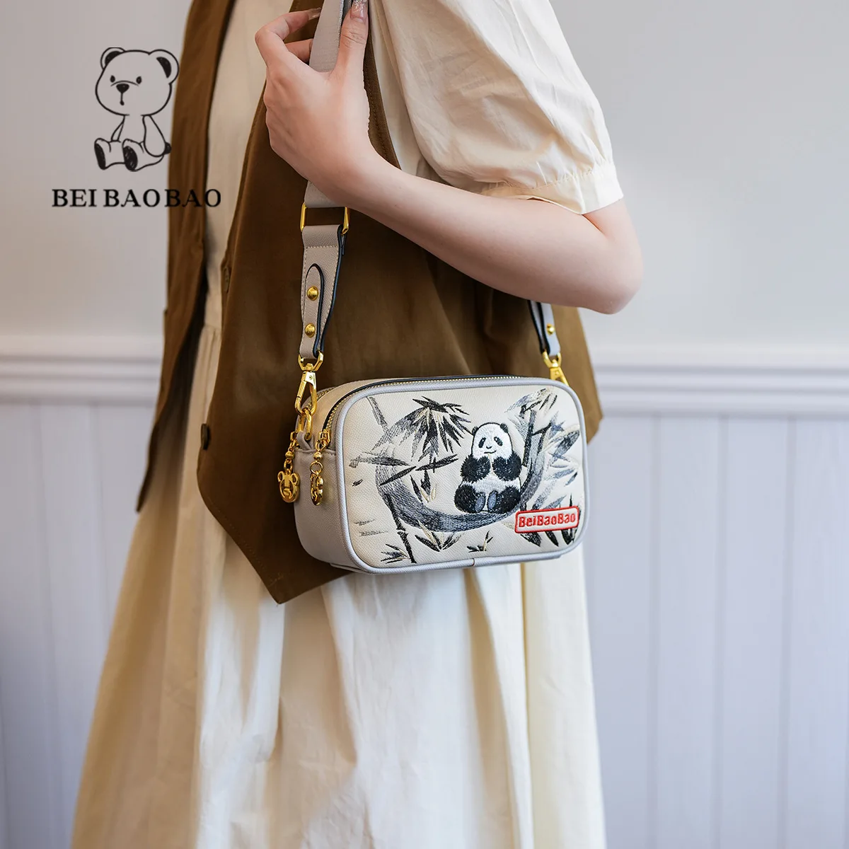 Beibaobao 2024 New Fashionable Trendy Bag Large Capacity Shoulder Bag Casual Versatile Crossbody Bag Handbag