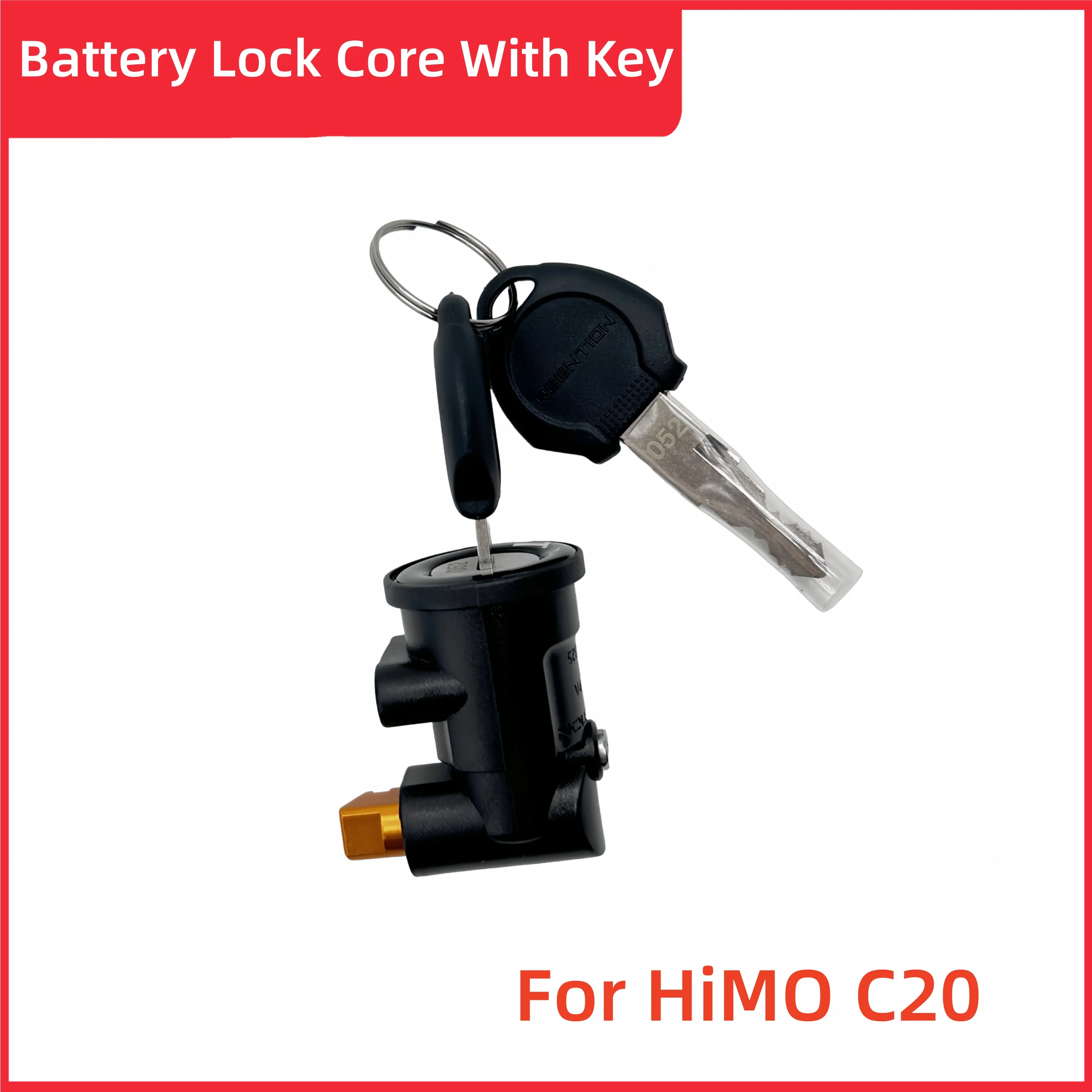 

Original HIMO C20 Battery Lock Core With Key Electric Bike Integrated battery key lock Replacement Accessories
