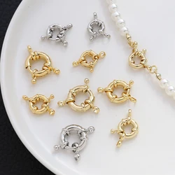 1pcs Copper Plated Gold Color Double Hanging Connection Tail Button Universal Button DIY Handmade Jewelry Necklace Material