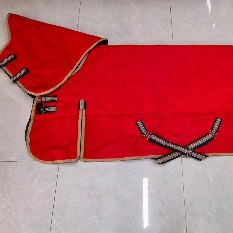 1200D Winter Horse Blanket, Thick 400g Spray Cotton Lining Warm Horse Rug for Outdoor
