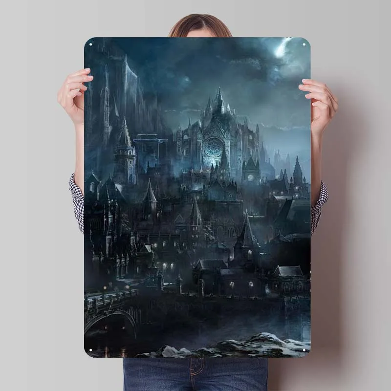 Irithyll of Boreal Valley Game Metal Poster Tinplate Sign Gamer Room Decor Garage Decoration Coffee Bar Home Decoration Luxury