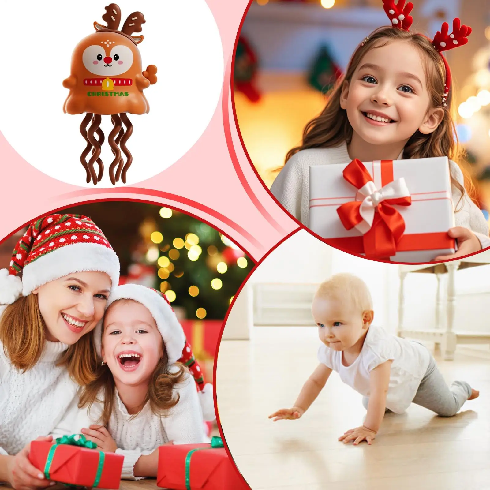 Dancing Crawling Octopus Toy Christmas Automatic Action Wind Up Octopus Interactive Electric Dancing Toy For Bedroom Living Room