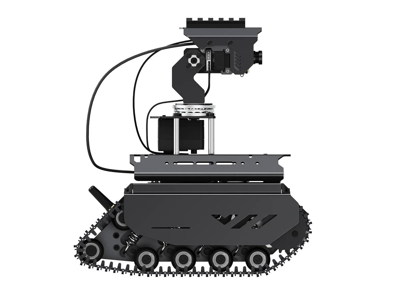 UGV Beast PT PI5 AI Kit, Robot AI cingolato fuoristrada Open-source, con modulo Pan-Tilt, visione Computer, adatto per Raspberry Pi5