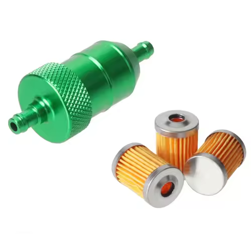 8mm CNC Aluminum Gasoline Cleaner +3/5 Pieces Reusable Cleanable Fuel Filter Motorcycle ATV Quad Inline Oil and Gas Fuel Filter - Image 9